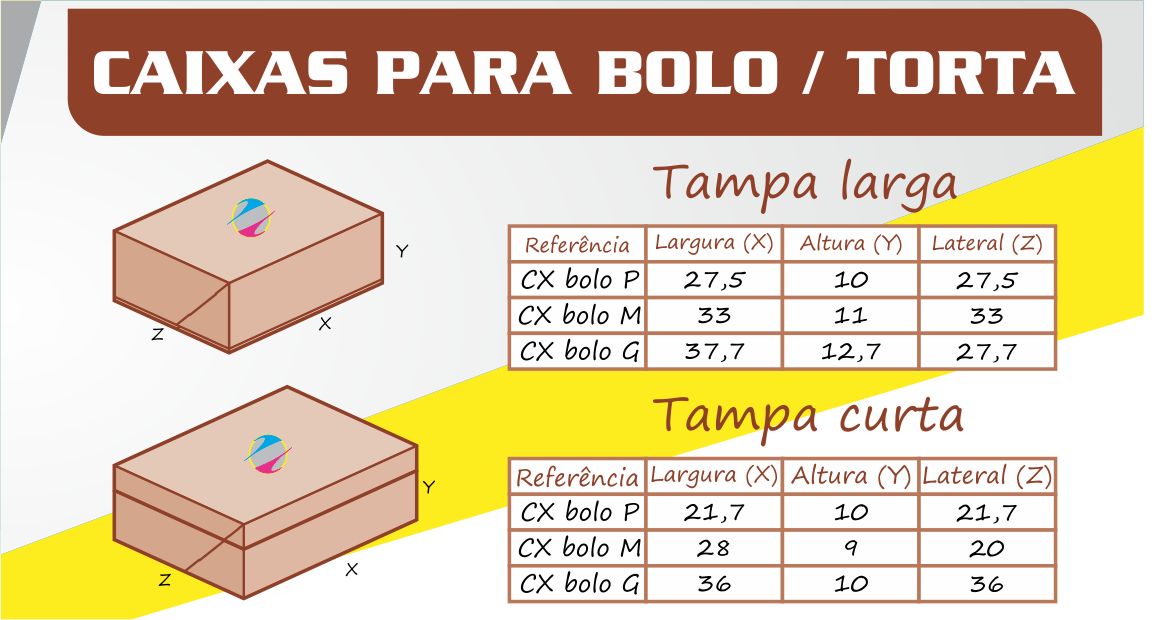Caixas para Bolo ou Torta